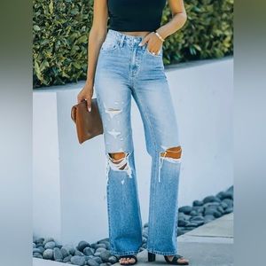 Vervet LESLIE HIGH RISE 90'S FLARE DENIM from Vici Collection